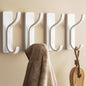 Adhesive Wall Hooks for Towel/Coat,13Lb Strong Stick-On Hooks, Gold 4 Pack