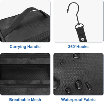 Olosar Suitcase Organizer, Travel Luggage Organizer Portable Hanging Travel Shelves Collapsible Hanging Packing Cubes for Carry on Suitcase