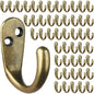 IBosins 50PCS Coat Hooks Wall Mounted Black Single Prong Robe Hook