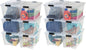 IRIS USA 6-Pack 54 Quart Storage Bins with Lids, Clear