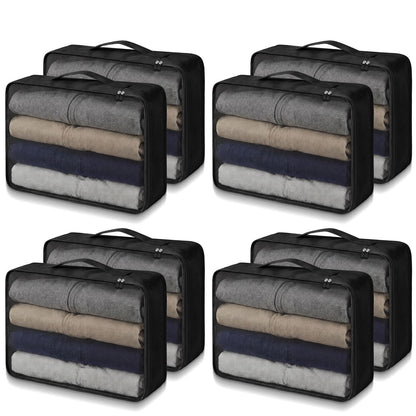Silkfly 4 Pcs XL Packing Cube for Travel Luggage,Simple,Gray