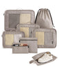LIGHT FLIGHT 8 Set Packing Cubes for Travel, Cruise Ship Travel Essentials