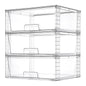 Vtopmart 2 Pack Large Clear Stackable Plastic Storage Drawers for Closet