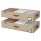 StorageWorks 6 Inch Low Profile Under Bed Storage Containers with Clear Lid