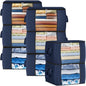 Fab totes 6 Pack Storage Bags for Clothes Blanket Storage Bins with Lids