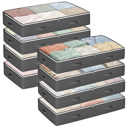 Budding Joy Under Bed Storage Containers, Storage Bins with Clear Lids
