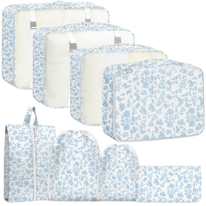 Packing Cubes for Travel - 8 Set Luggage Organizer Bags for Family, Mesh Breathable Packing Cubes for Suitcases Durable Travel Essentials Bags Set