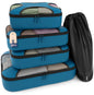 Shacke 5 Set Packing Cubes for Travel with Laundry Bag (Green Grass)