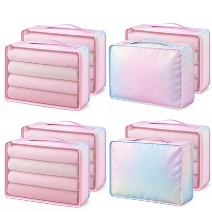Silkfly 4 Pcs XL Packing Cube for Travel Luggage,Simple,Gray