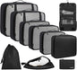 BAGAIL 6 Set/8 Set/10 Set Packing Cubes Various Sizes Packing Organizer for Travel Accessories Luggage Carry On Suitcase
