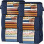 Fab totes 6 Pack Storage Bags for Clothes Blanket Storage Bins with Lids