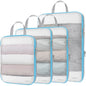 Cambond Mesh Compression Packing Cubes for Travel - 4 Set Organizer, Purple