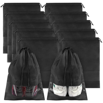 Clear Shoe Bags for Travel 5 PCS, Drawstring Travel Shoe Bags for Packing