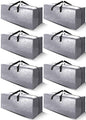 Cosy Family 8 Pack Heavy Duty Extra Large Moving Bags with Backpack Straps - Strong Handles & Zippers, Storage Totes For Space Saving, Fold Flat, Alternative to Moving Box (Set of 8, Blue)