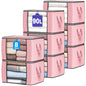 90L Large Storage Bags, 6 Pack Clothes Storage Bins Closet Organizers