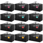 6 Pack Moving Bags Heavy Duty 210GSM with Full-Open Side Zipper, 93L 220lbs Waterproof Foldable Storage Totes for College Dorm Move-In, Moving Boxes Alternative & Home Organization, Blue
