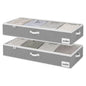 StorageWorks 6 Inch Low Profile Under Bed Storage Containers with Clear Lid