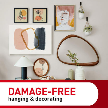 Command 8 lb Universal Hangers, 3 Hangers, 8 Strips