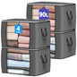90L Large Storage Bags, 6 Pack Clothes Storage Bins Closet Organizers