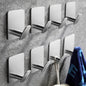 DELITON 26lb Heavy Duty Adhesive Towel Hooks, No-Damage 4 Pack Matte Black