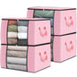 Fab totes 6 Pack Storage Bags for Clothes Blanket Storage Bins with Lids