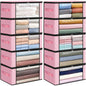 Fab totes 6 Pack Storage Bags for Clothes Blanket Storage Bins with Lids