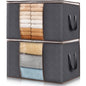 Lifewit 6 Pack Clothes Storage Bins with Lids, Foldable Blanket Storage Bags with Zippers, Clear Window and Reinforced Handles, Closet and Organization for Clothing, Sweater, Comforter, Bedding