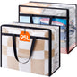 Lifewit 45L Clear Clothes Storage Bags,Plastic Foldable Blanket Storage Bag