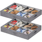 Lifewit 4.3 Inches Under Bed Shoe Storage Organizer Fits 8 Pair Sneakers,