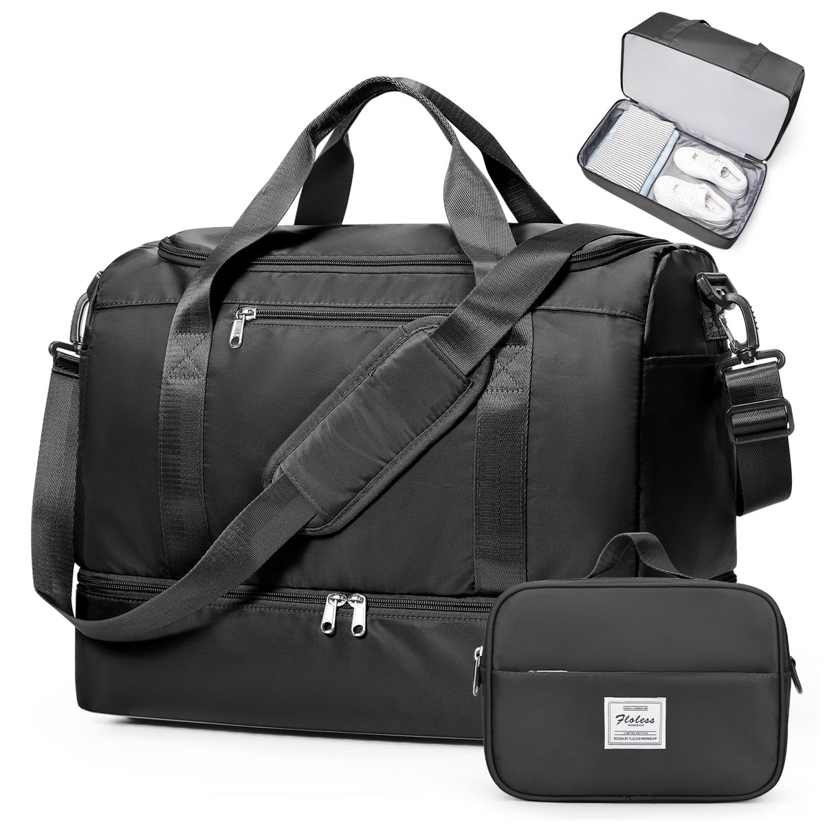Extra Large Travel Duffel Bag, Carry-On Weekender Bags for Women Travel