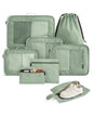 LIGHT FLIGHT 8 Set Packing Cubes for Travel, Cruise Ship Travel Essentials