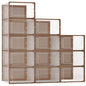 Kuject X-Large Shoe Storage Boxes 12 Pack, Clear Stackable Shoe Organizer