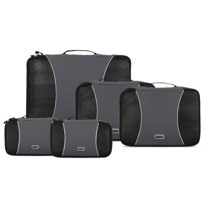 GOX Ultra Light 5 piece Packing Cubes Travel Luggage Organizer 1 Large 2 Medium 2 Small
