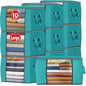Fab totes 6 Pack Storage Bags for Clothes Blanket Storage Bins with Lids
