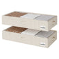 StorageWorks 6 Inch Low Profile Under Bed Storage Containers with Clear Lid