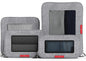 LeanTravel Premium Compression Packing Cubes for Travel - Suitcase Organizer Bags with Double Zipper & Breathable Mesh Panel - Space Saving Carry On Luggage Essentials (6-Pack, Grey)
