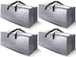 Cosy Family 8 Pack Heavy Duty Extra Large Moving Bags with Backpack Straps - Strong Handles & Zippers, Storage Totes For Space Saving, Fold Flat, Alternative to Moving Box (Set of 8, Blue)