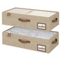 StorageWorks 6 Inch Low Profile Under Bed Storage Containers with Clear Lid