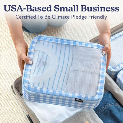 Vandel TSA-Friendly Packing Cubes for Carry On, Mesh Suitcase Organizer Bag