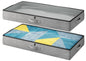 2-Pack Under Bed Storage Containers, 4.5 Inches Tall Clothes Storage, Grey