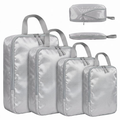 LANSKLBD 6/8 Set Packing Cubes for Suitcases Travel Luggage Packing Organizers,Travel Accessories Essentials Luggage Organizer with Shoe/Tioletry/Laundry Bag (Black, 6 set)