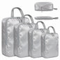 LANSKLBD 6/8 Set Packing Cubes for Suitcases Travel Luggage Packing Organizers,Travel Accessories Essentials Luggage Organizer with Shoe/Tioletry/Laundry Bag (Black, 6 set)