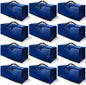 Cosy Family 8 Pack Heavy Duty Extra Large Moving Bags with Backpack Straps - Strong Handles & Zippers, Storage Totes For Space Saving, Fold Flat, Alternative to Moving Box (Set of 8, Blue)