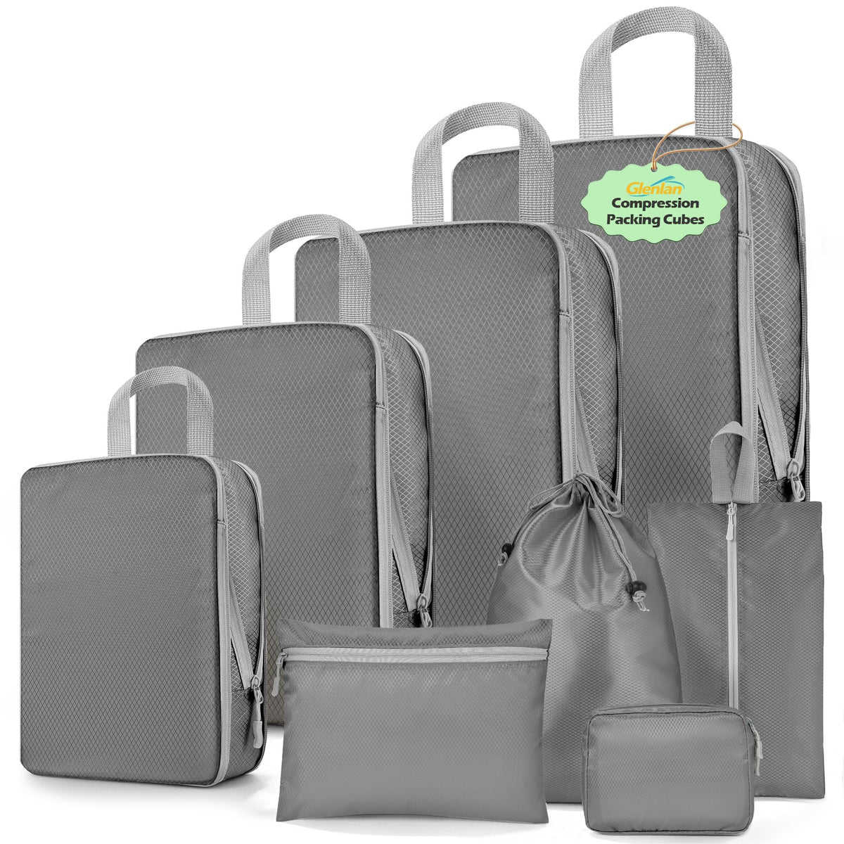 8-Set Compression Packing Cubes for Travel